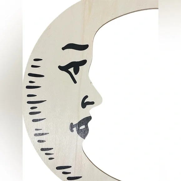 Target Wooden Crescent Moon Floral Wreath - Picture 4 of 11